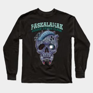 cyborg skull paskalamak shirt again Long Sleeve T-Shirt